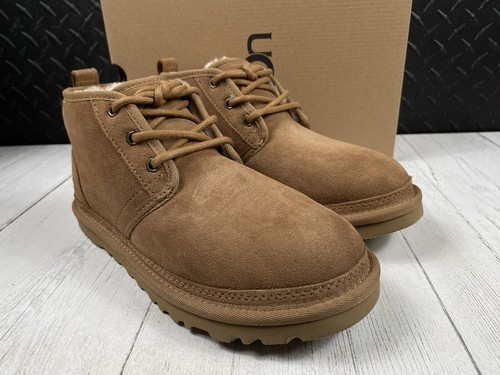 Pre-owned Ugg Neumel Chestnut Suede Boots Women's Size 8 In Brown