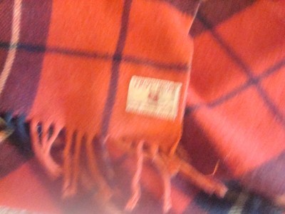 Troy Robe Wool Plaid Throw