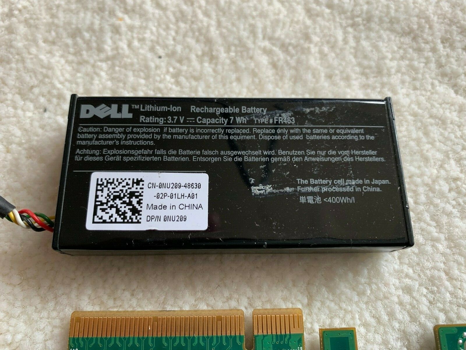 Dell Perc 6i PCI-E X8 SAS Raid Controller E2K-UCP-61-B with Battery and Cables