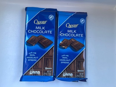 2 PK- Choceur Milk Chocolate Bars Real Hazelnut Spread Bundle