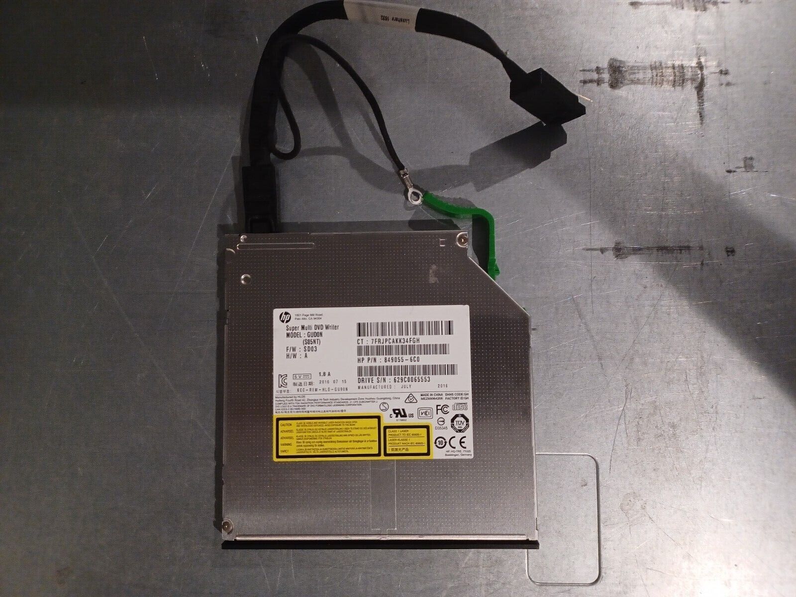 HP Multi DVD Writer Drive GUD0N GUD1N S05JH 762432-800 HP Multi DVD Writer Drive GUD0N GUD1N S05JH 762432-800