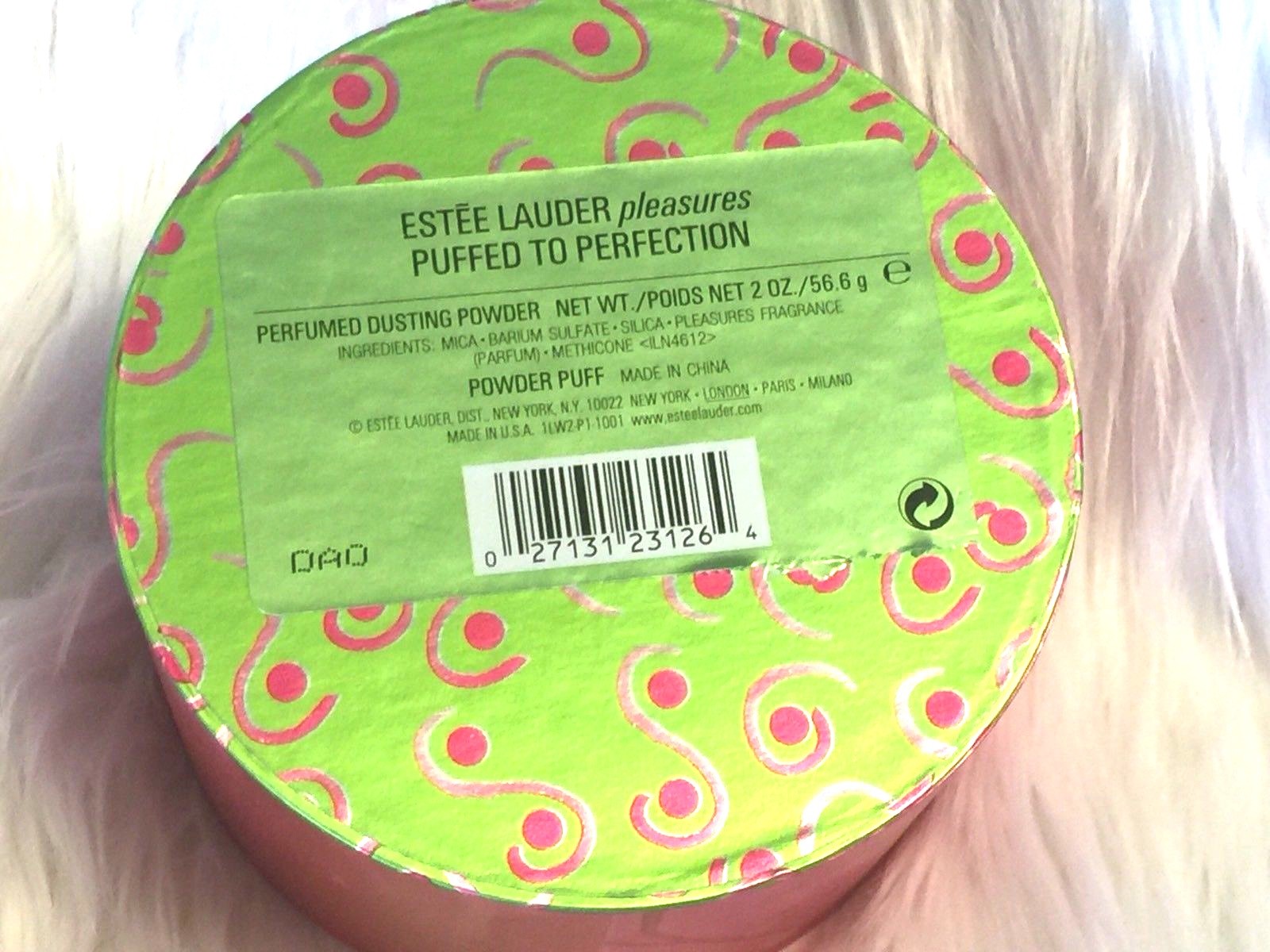 Estee Lauder PLEASURES Body Powder  Puff 2 oz. New  Sealed