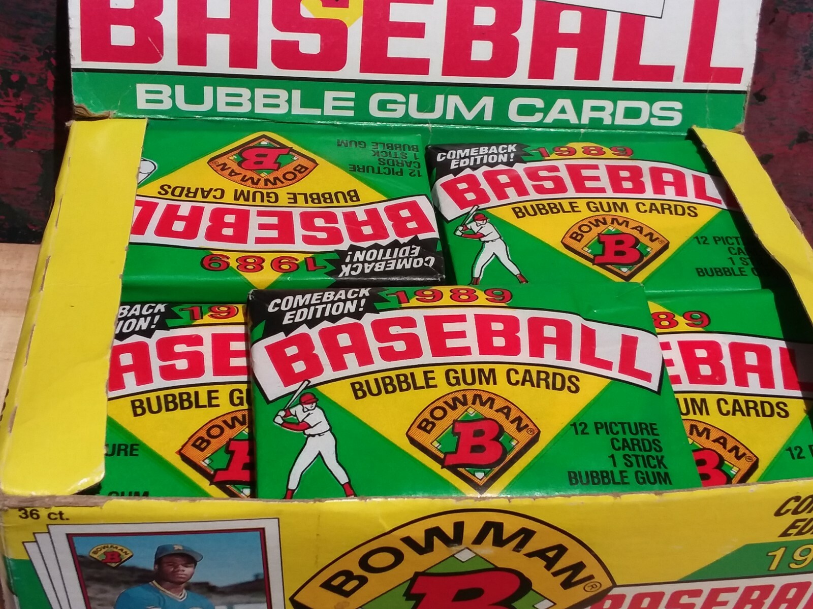 1989 Bowman come back Edition baseball cards case