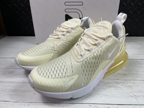 Pre-owned Nike Air Max 270 Women's Coconut Milk White/yellow Dj5991-100 Sz 10.5