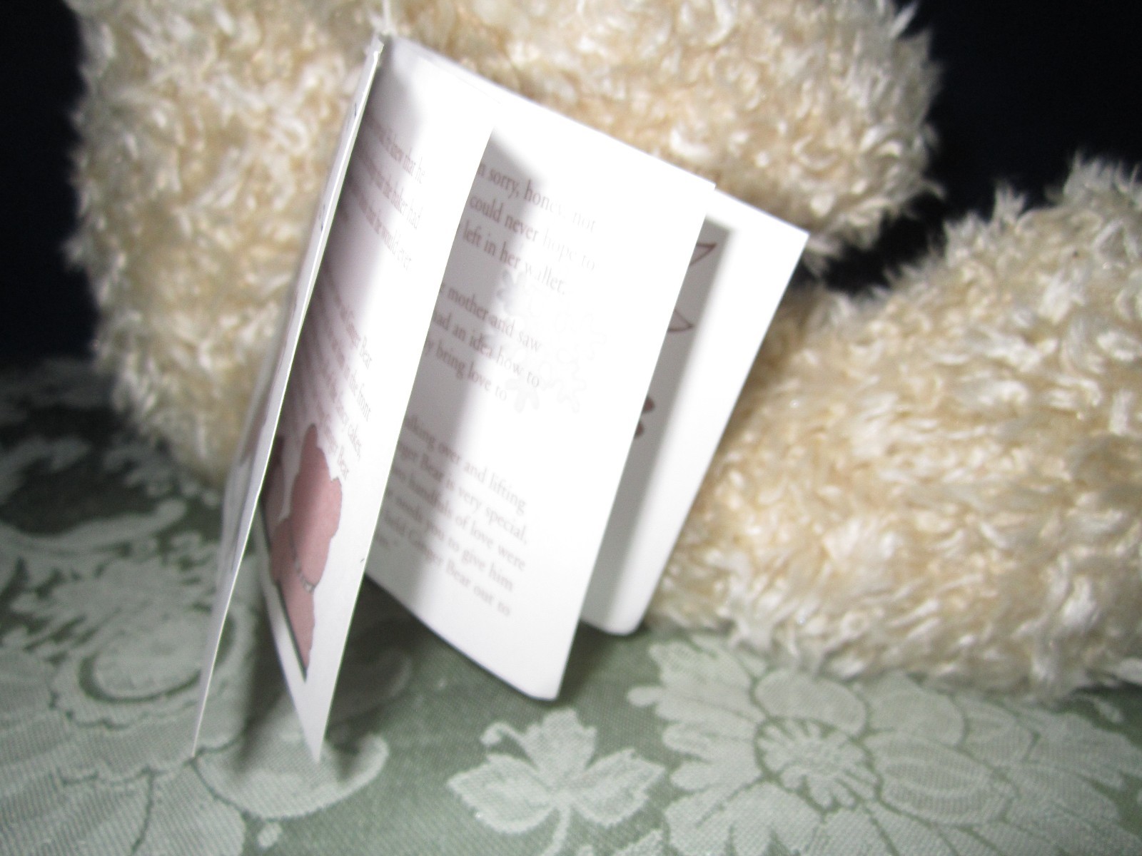 Vintage Herberger's Cookie Cutter + Recipe & Ginger Teddy Bear 1997 exclusive