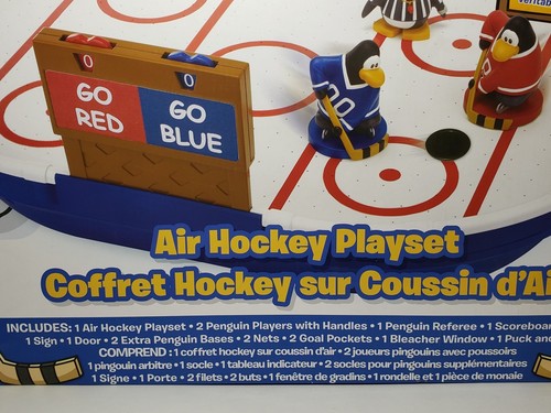 Disney Club Penguin Air Hockey Playset New in Box Jakks Pacific(rare)