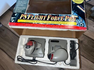 Interact SV-1106 PS Flight Force Pro Joystick & Throttle Sony Playstation 1 CIB