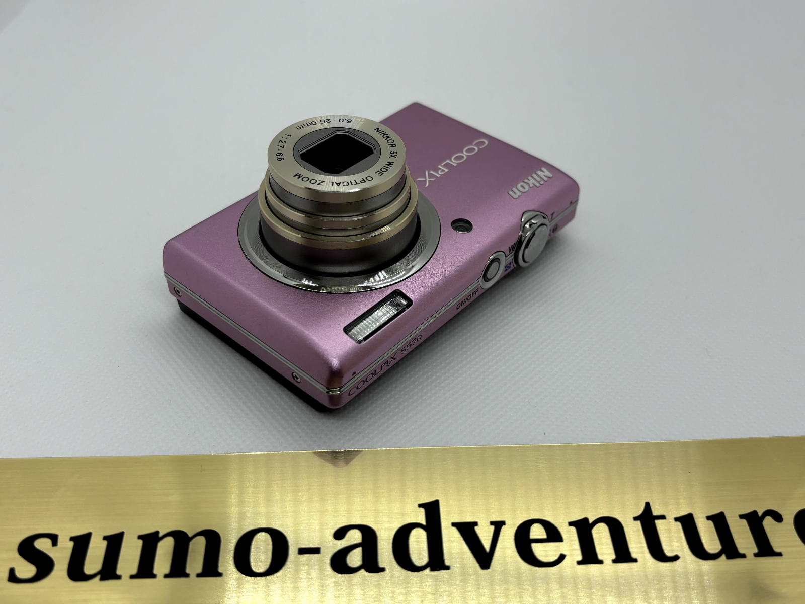 Nikon COOLPIX S570 Pink 12.0MP Digital Camera 5x zoom From