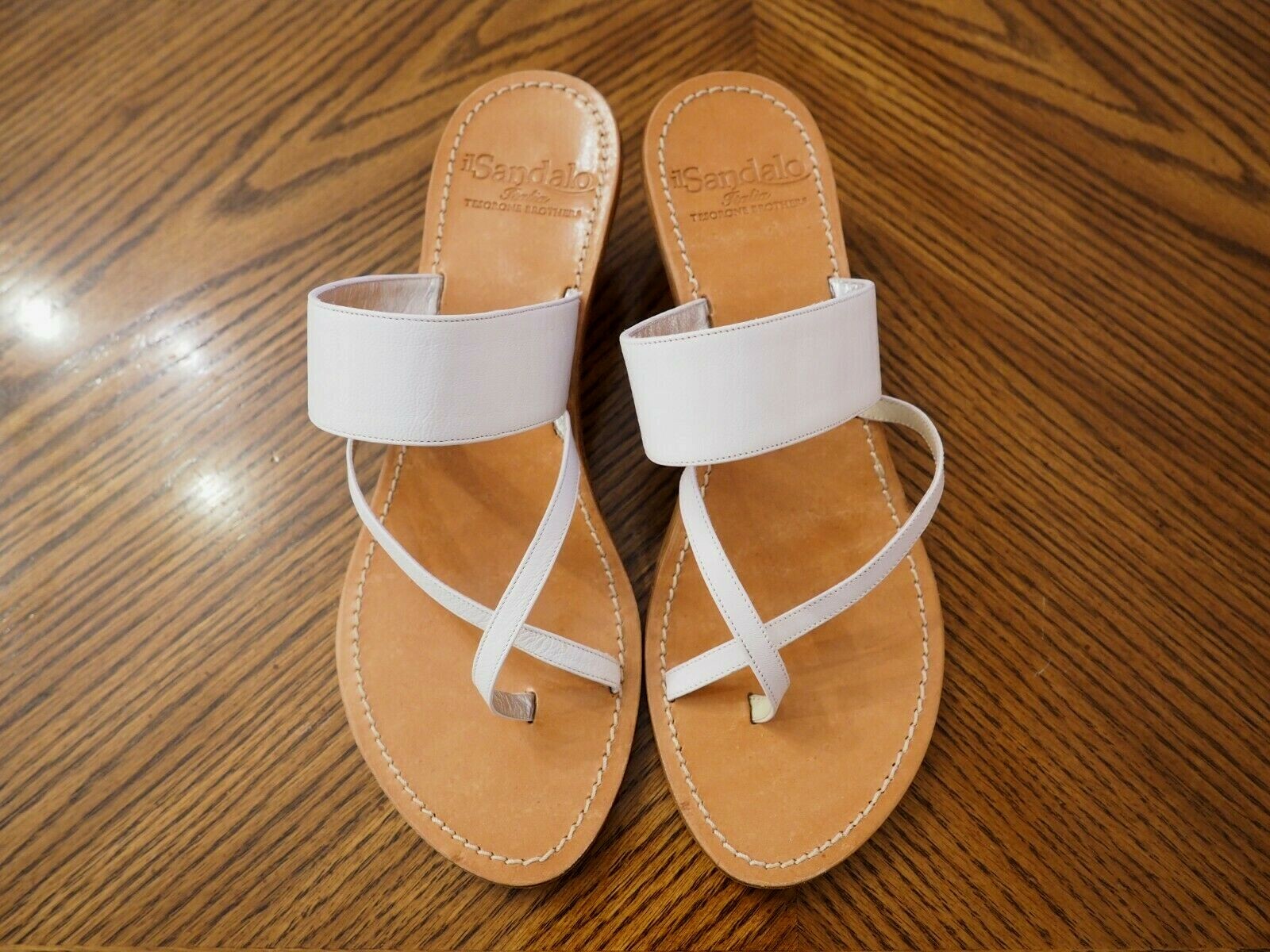 サンダル・ミュール WHITE LEATHER SANDALS フットプレイス FOOT PLACE レディース サンダル ミュール
