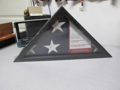 Commemorative Flag Display Case Fits Standard 3' x 5' Flag Black