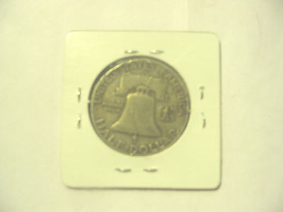 1952 D FRANKLIN HALF DOLLAR COIN  SILVER FLIPPED
