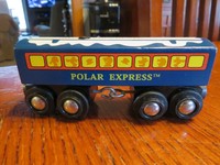 polar express wooden train