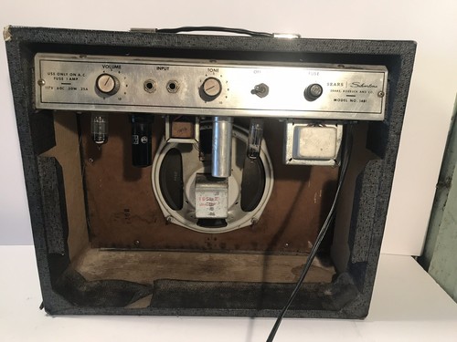 Sears Silvertone Model No. 1481 Rare Tubed Guitar Amplifier Amp Works Tested