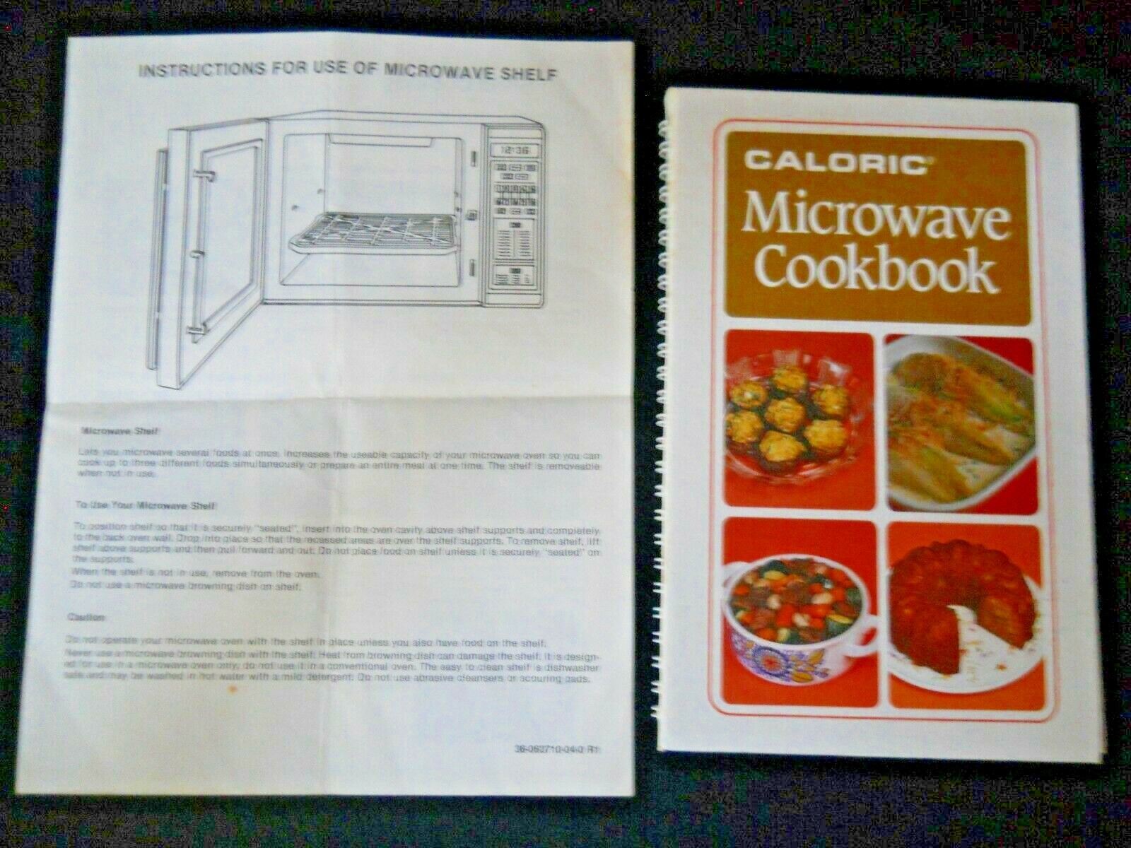 Vintage 1982 Caloric Microwave Cookbook & Instructional Pamphlet