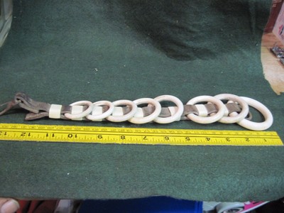 CELLULOID HARNESS SPREADER RINGS DRAFT HORSE TEAM FARM RANCH original early 1900