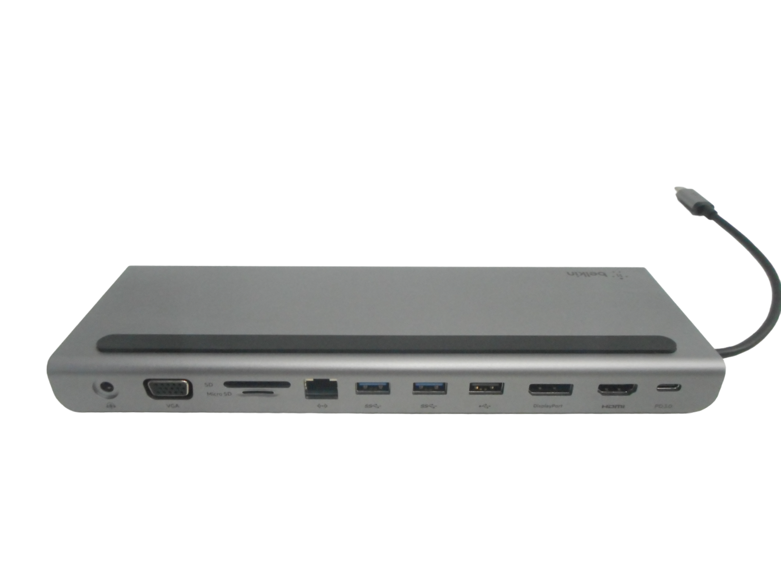Belkin - USB-C 11-in-1 Multiport Dock - Gray - USED