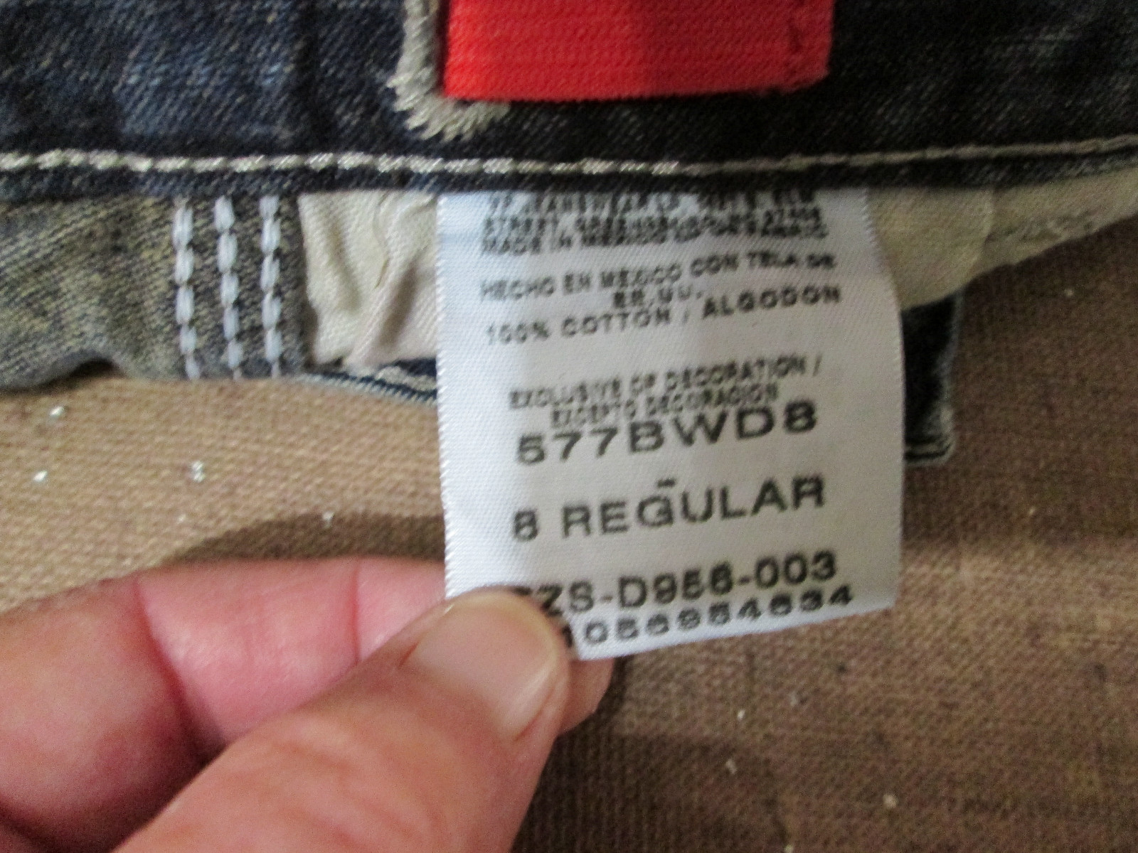 Wrangler Jeans Co. Boys Denim Carpenter Shorts Size 8 6 Pockets Belt Loops.....Y