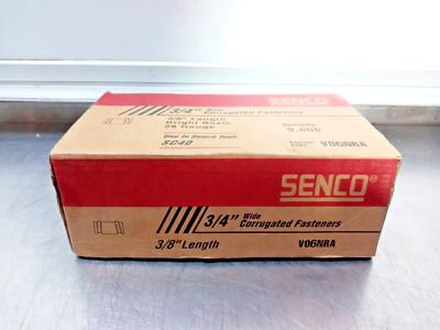 SENCO V06NRA 3/8'' Lenght, 3/4'' Wid, 29 Gauge Sencor Corrugated Fastener (Q9600)