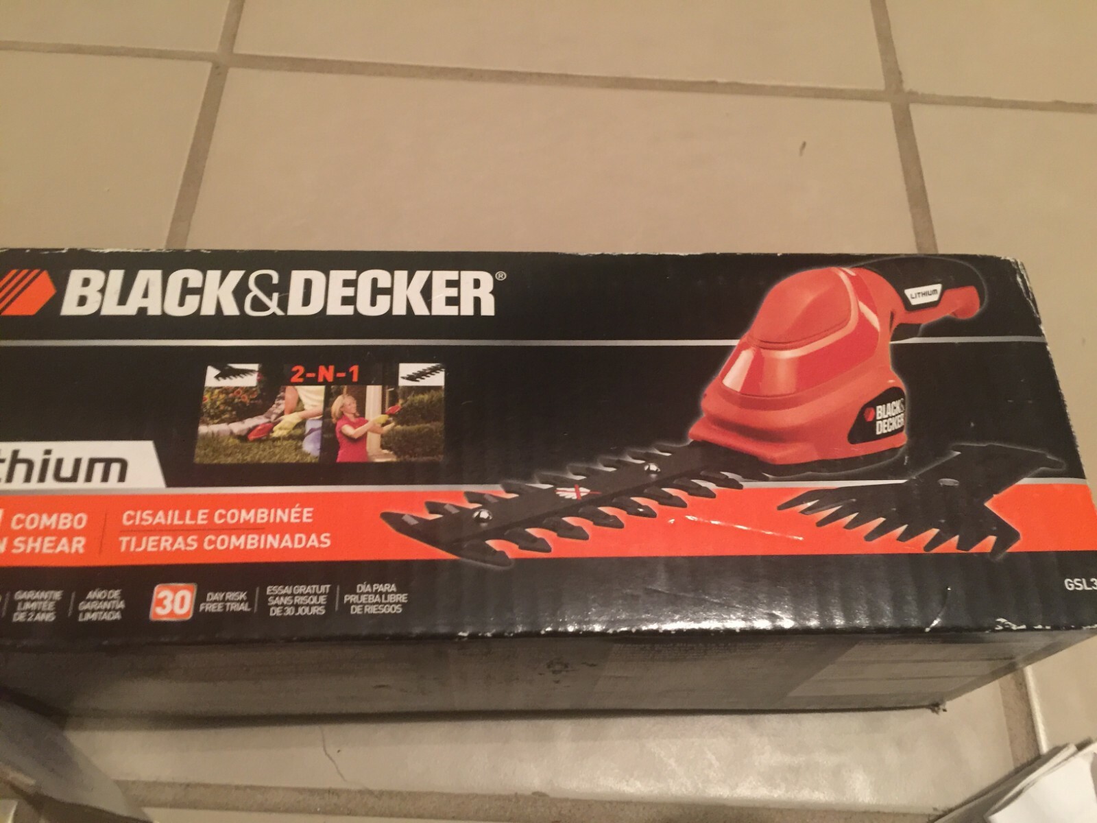Black & Decker 2-n-1 Lithium Garden Shears GSL35 3.6V ORIGINAL BOX