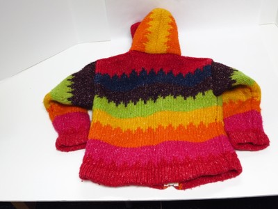Children's size 4 Alpaca Hooded Sweater with Zipper