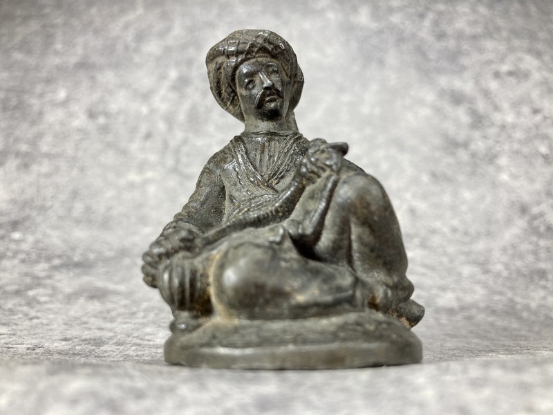 Bronze Orientaliste Xixe SiÃCle - Turc Fumeur De Tabac Haschisch Opium NarguilÃ