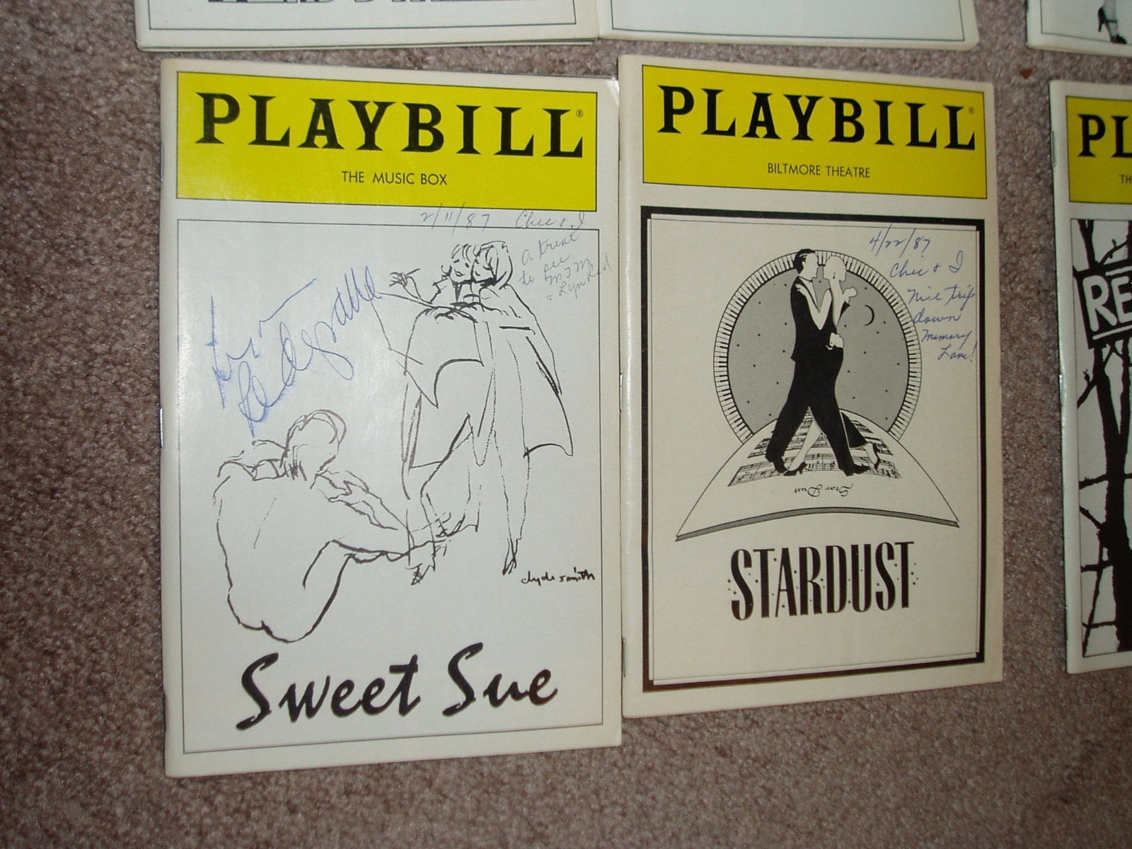 6-LOT PLAYBILLS, Fabulous Advertizing, 42nd Street, Driving Miss Daisy and More