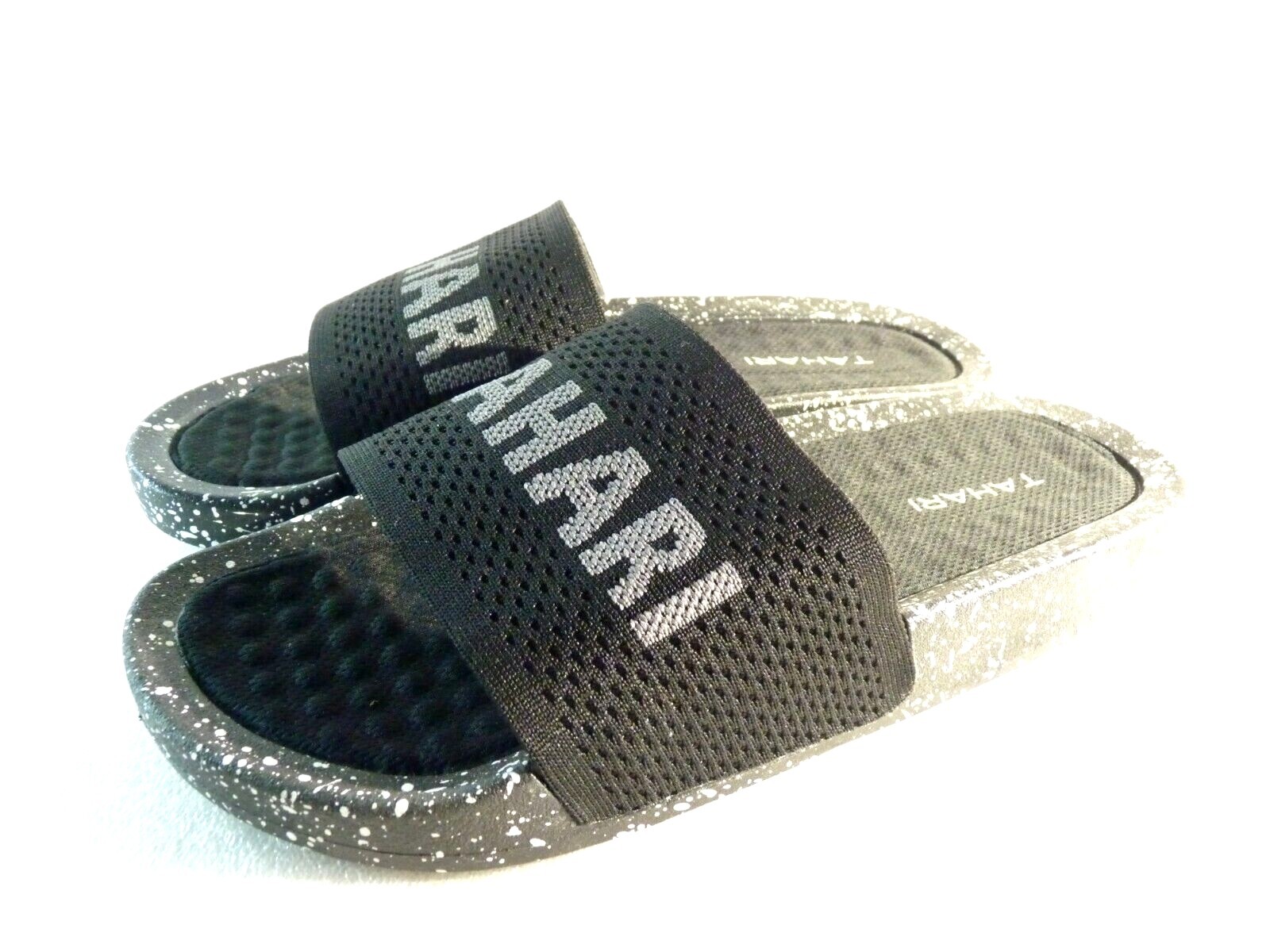 Tahari Women Shoes Sandals Black Wedge Slide Size 9 SKU