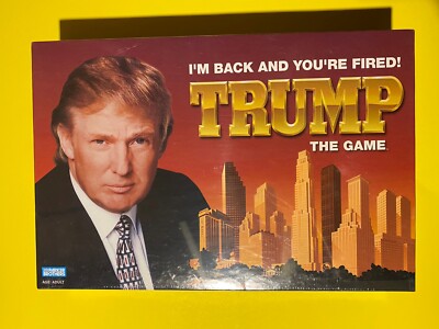 TRUMP THE GAME 2004 PARKER BROS I'M BACK AND YOU'RE FIRED NEW SEALED DONALD