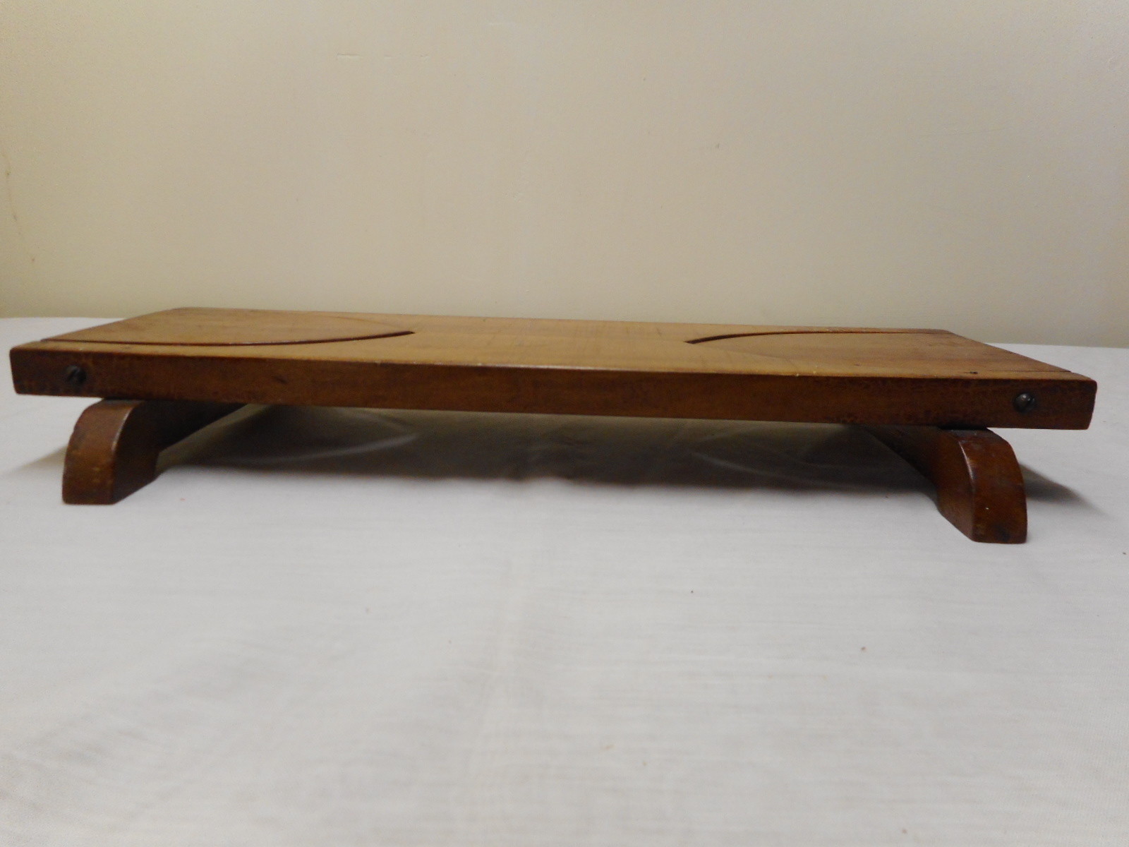 Vintage Wood Cook Book Holder Table Desk Folk Art Display