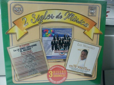 New-3CDs-2Siglos de Musica-Banda El Recodo-Banda Limon-Julio Preciado-Brand New