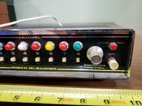 Vintage 1970 Robyn Model 100B High-Bander CB Radio / Police Scanner WORKS!