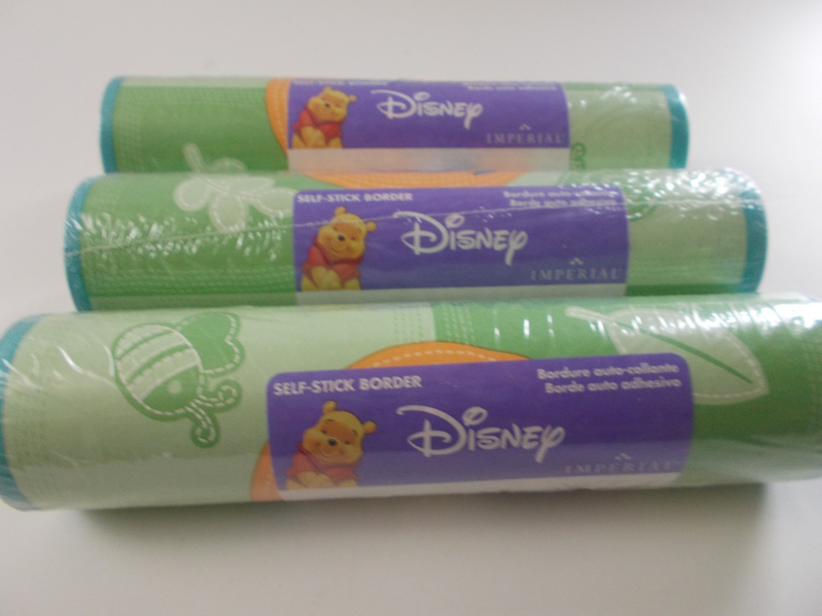 Winnie the Pooh nursery wallpaper border Disney home Imperial lot 3 rolls 15yds