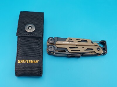 LEATHERMAN Signal Multi-Tool! Coyote Tan! With Sheath! NICE!