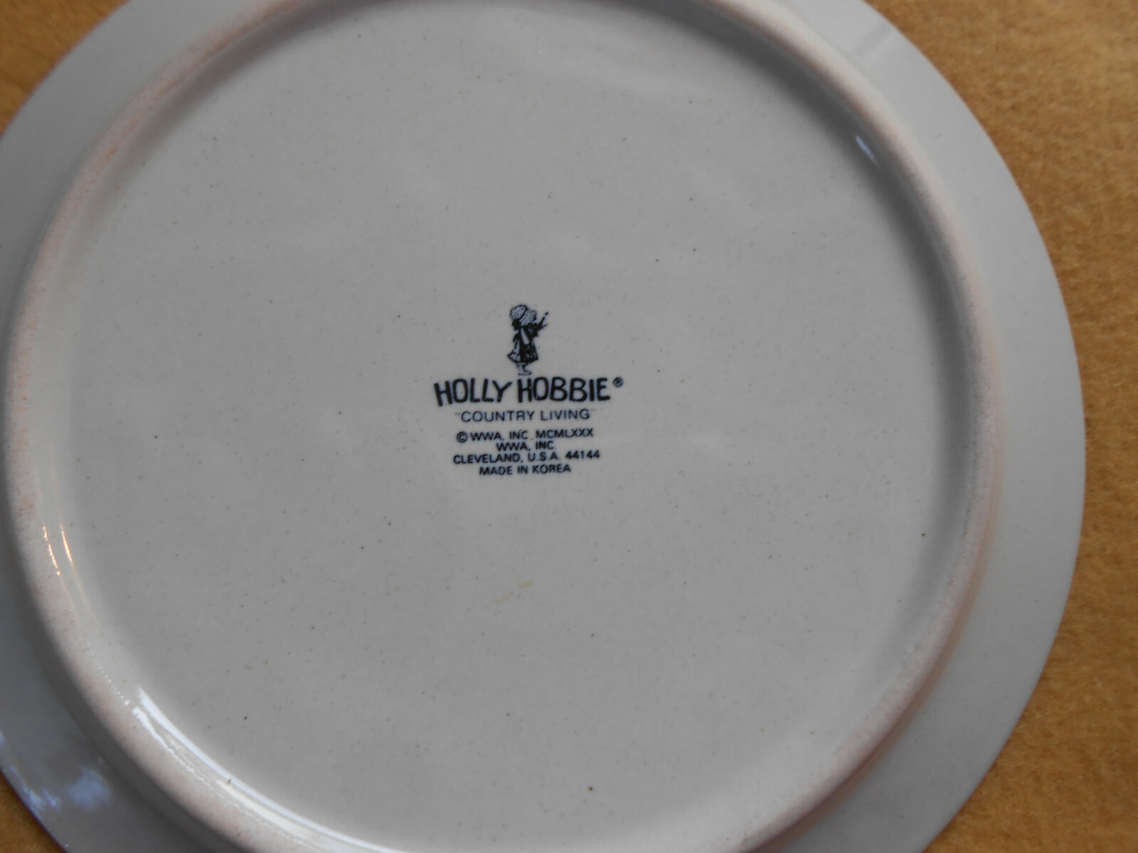 1980 Holly Hobbie Country Living Ceramic Cheese/Butter Dish ONLY