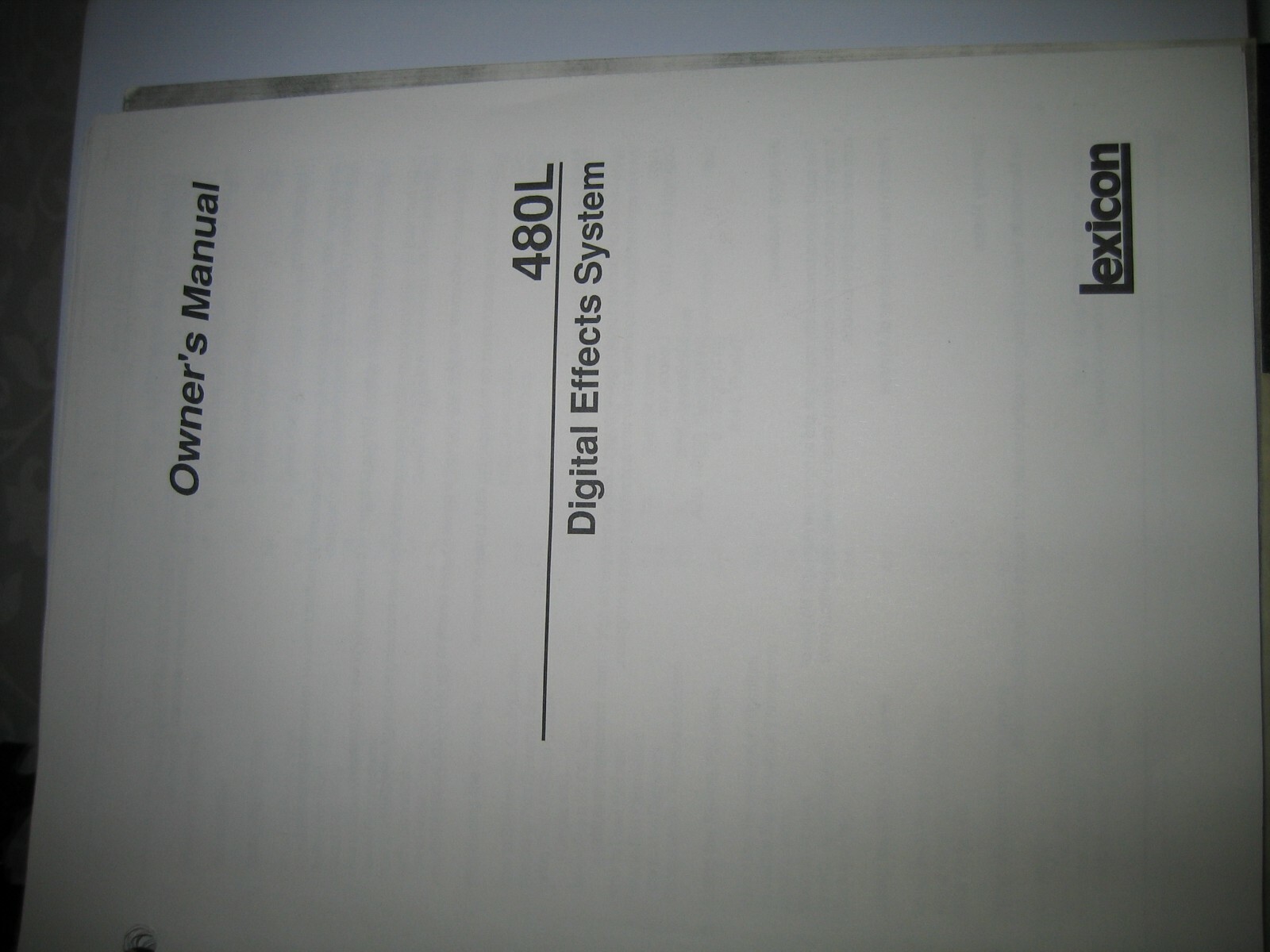 LEXICON Vintage 480L Digital Effects System, with LARC