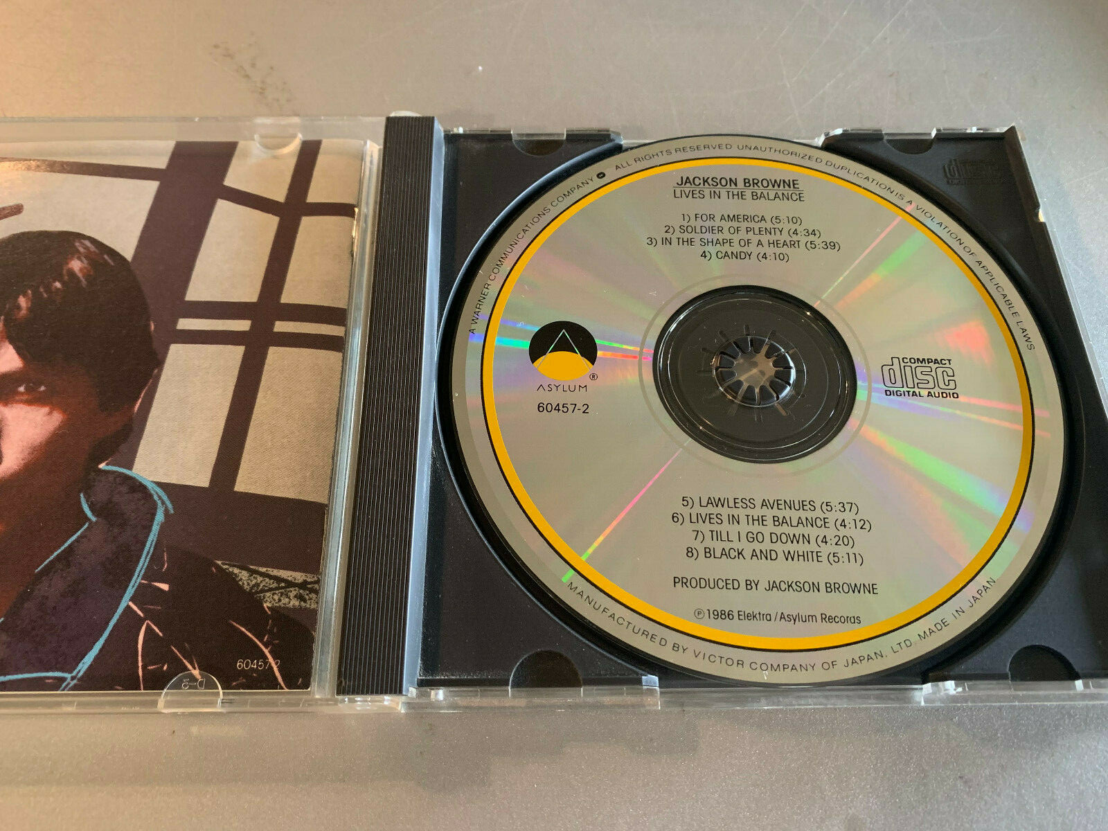 Jackson Browne CD Lives In The Balance Japan Victor 60457-2