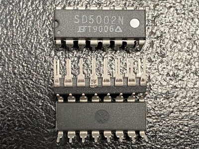 SILICONIX SD5002N HIGH SPEED DMOS QUAD FET ANALOG SWITCH ARRAY DIP16 IC LOT OF 4