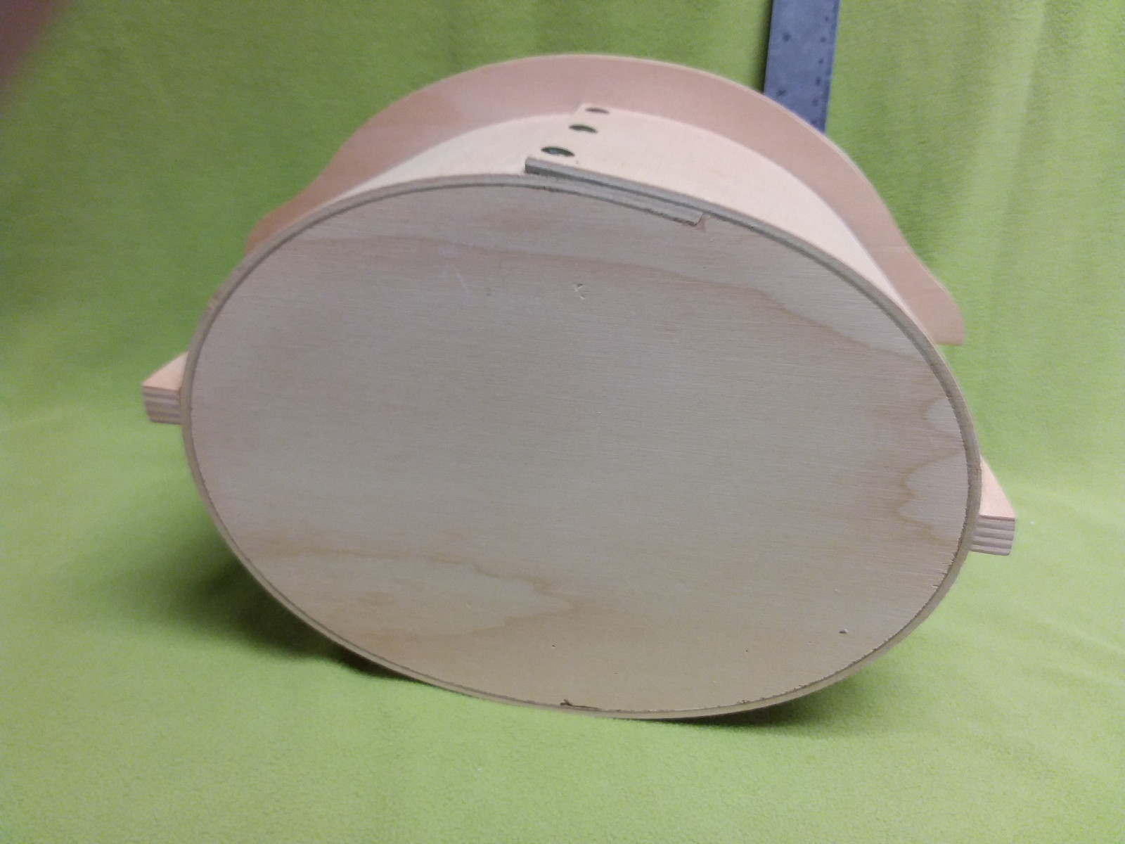 Unfinished Wooden Box with lid-vintage