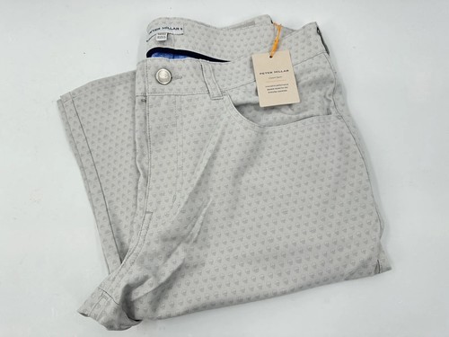 PETER MILLAR ピーターミラー ゴルフパンツ サイズ30-32 新品 Peter Millar Gray Golf Pants Skulls Print 32 x 32 NWT (T-1