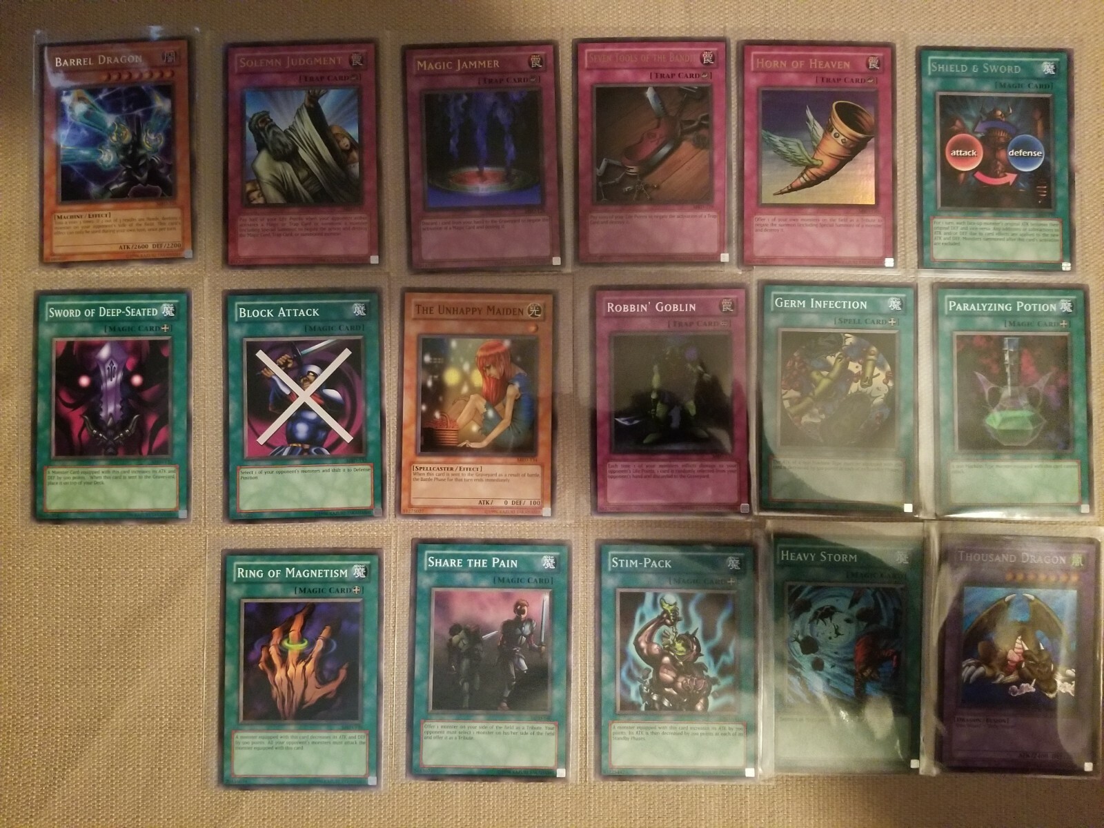 Yu-Gi-Oh Metal Raiders Near Complete Set 142 unlimited English cards. Mint/NM