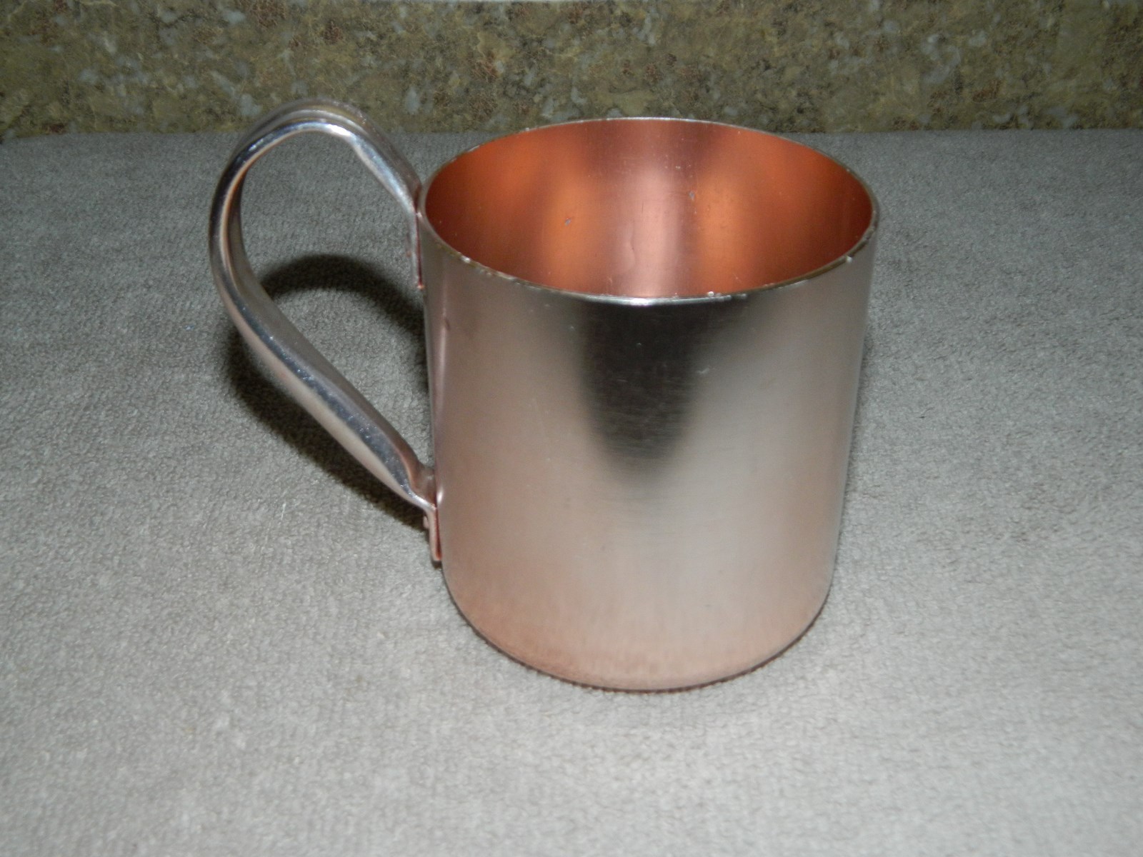 Vintage Smirnoff Vodka Mule Mug Drink Cup Aluminum - Copper Color