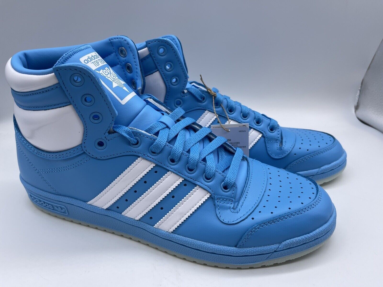 Adidas Top Ten Hi Shoes Sky Rush Blue White GW1616 Men's