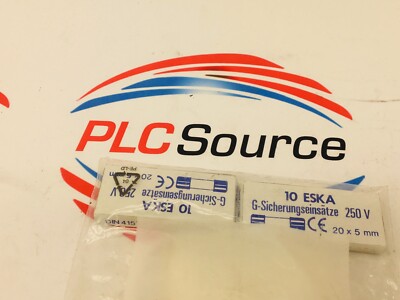 ESKA 20X5MM 250V GLASS FUSES 1.25A 10-pack Lot of 2 PACKS