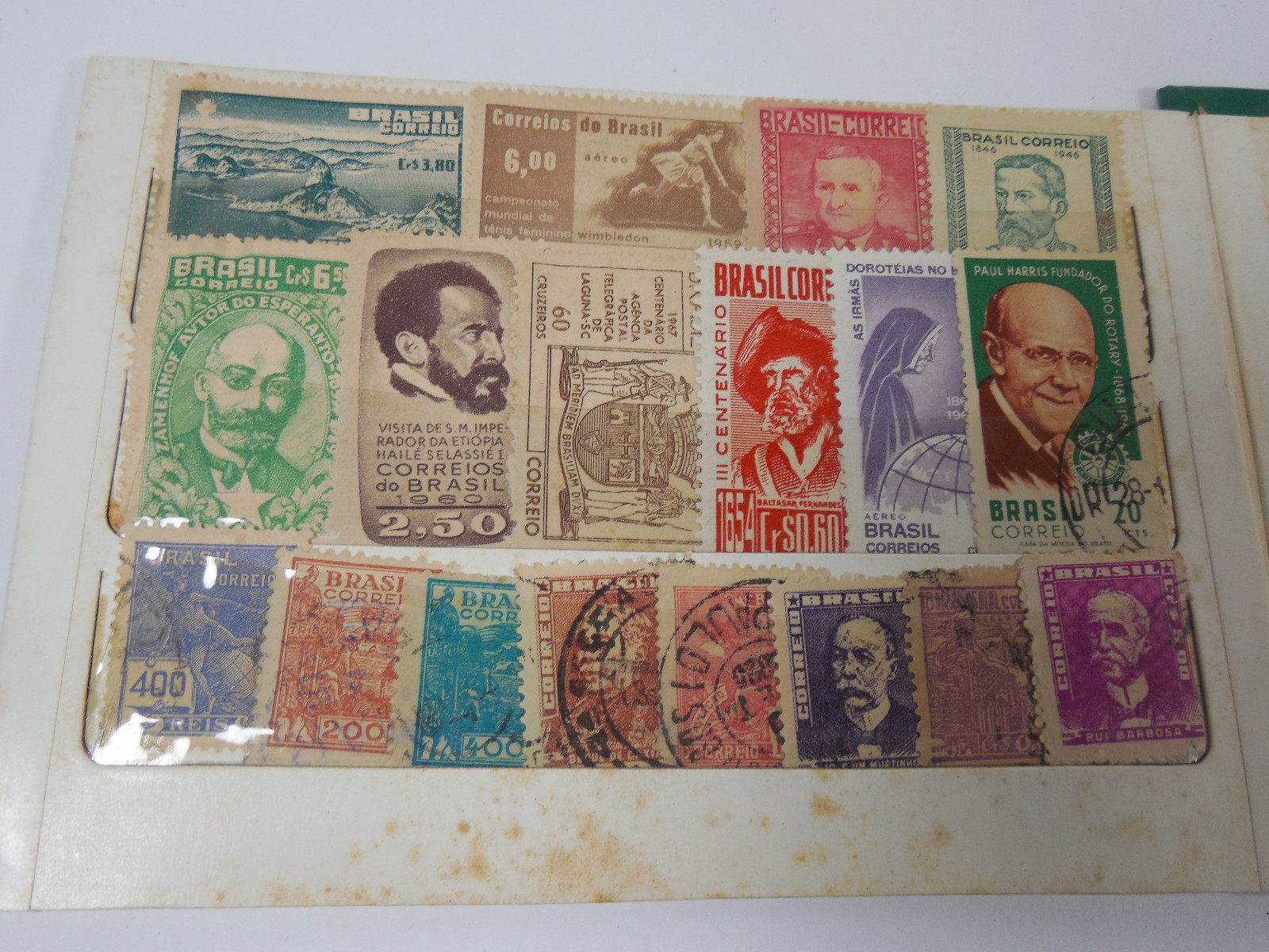 VINTAGE BRAZIL BRASIL SELOS BRASILEIROS BRAZILIAN STAMPS RETRO DECOR PHILATELIST
