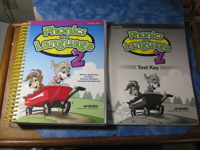 PHONICS AND LANGUAGE 2 Teacher Key and Test Key LARGE SPIRAL SC Abeka 2017 XLNT