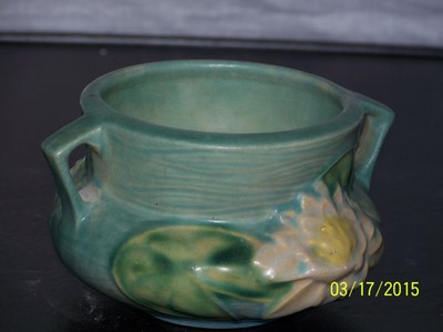 Vintage Roseville Waterlily 663-3' American Art Pottery Vase