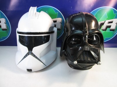 NO VOICE CHANGER CHEST BOX USED USA FAST SHIP HASBRO DARTH VADER HELMET 2004