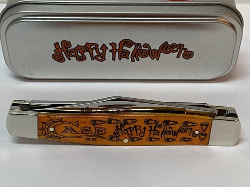 CASE XX HAPPY HALLOWEEN PERSIMMON ORANGE BONE MOOSE POCKET