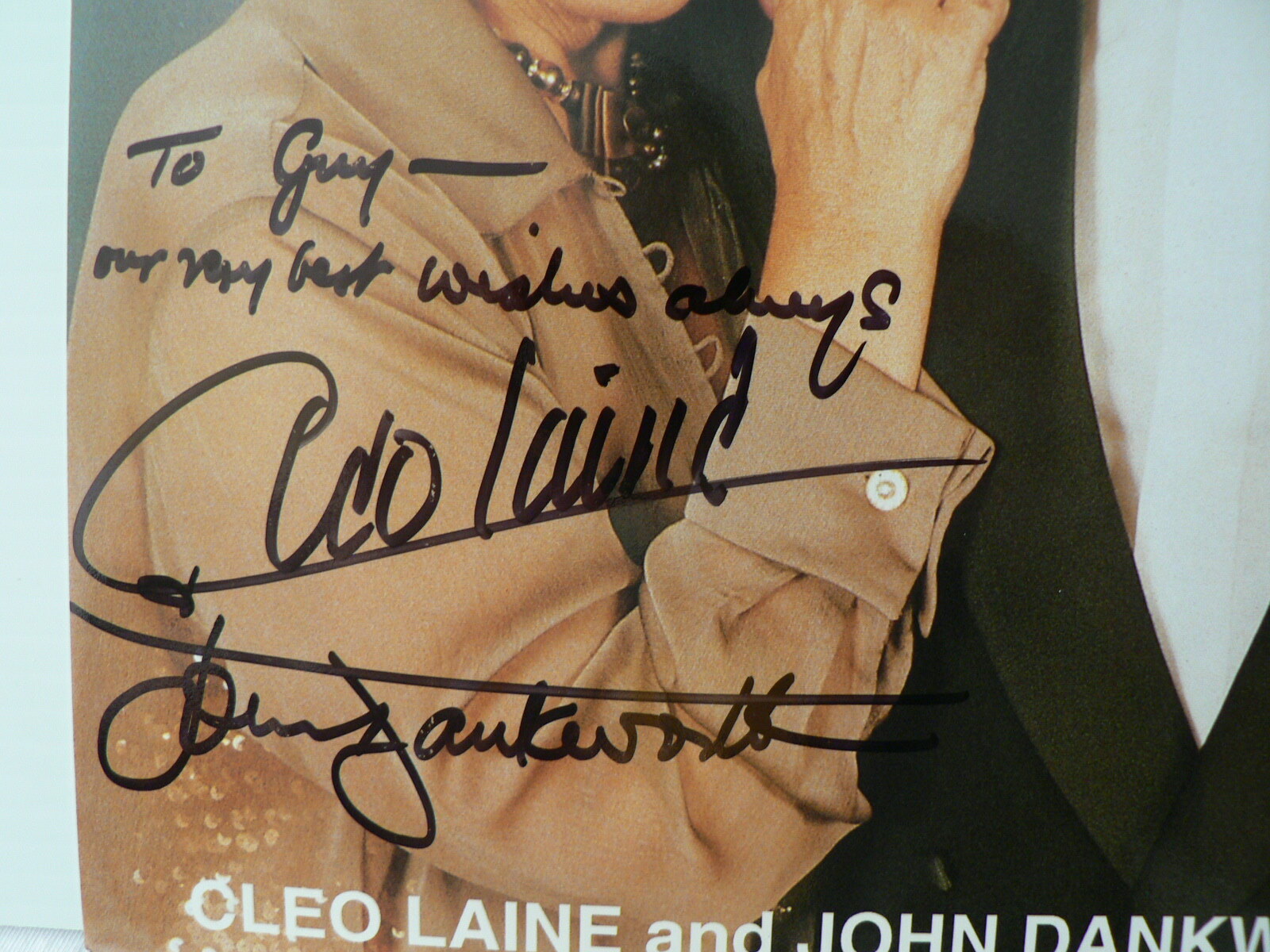 CLEO LAINE AND JOHN DANKWORTH SIGNED 8 X 10 PHOTO AUTOGRAPHED Duo Jazz Vocal