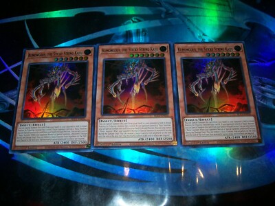 3x Kumongous, the Sticky String Kaiju 1st Edition Silver Ultra Rare BLC1-EN034